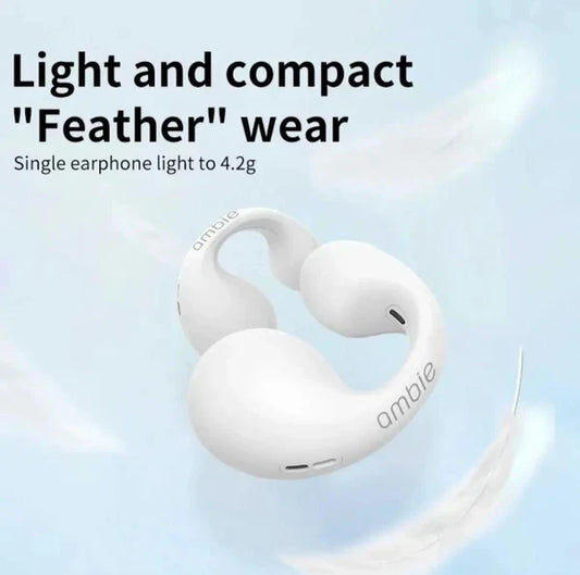 White Earcuffs ear buds wireless